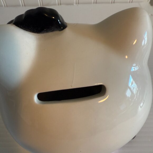 Hello Kitty Ceramic Bank Super Rare 2008 School Girl Double Heart Hello Kitty 7" - Picture 7 of 7